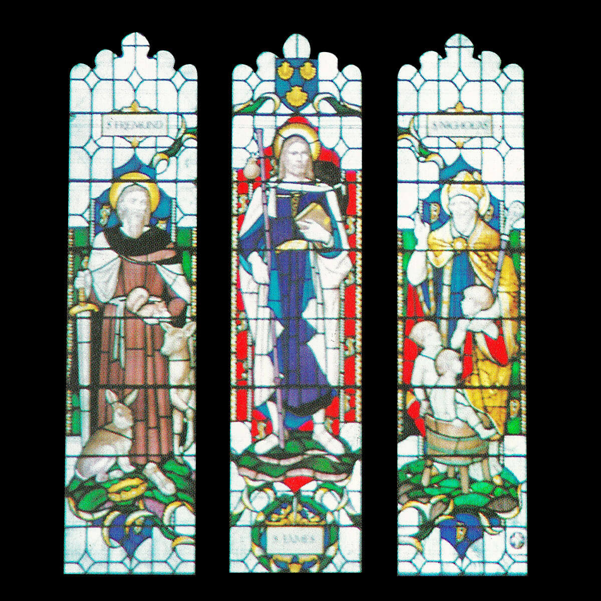 St Fremund St James and St Nicholas Windows East Wall